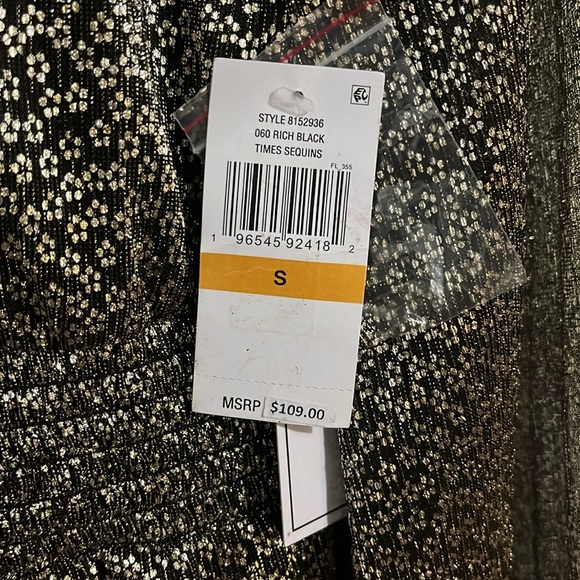 1. STATE black and gold cocktail dress size S - Picture 2 of 2